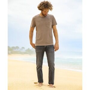 Outerknown Men's Ambassador Slim Fit Washed Grey Jeans Size 28x32